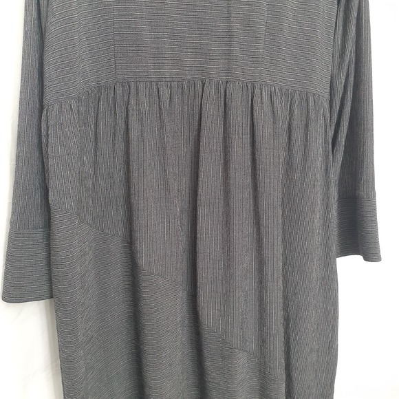 Liz Claiborne LIZ NOW Long Sleeve Gray Long Dress Women's Size 16 - Picture 8 of 13